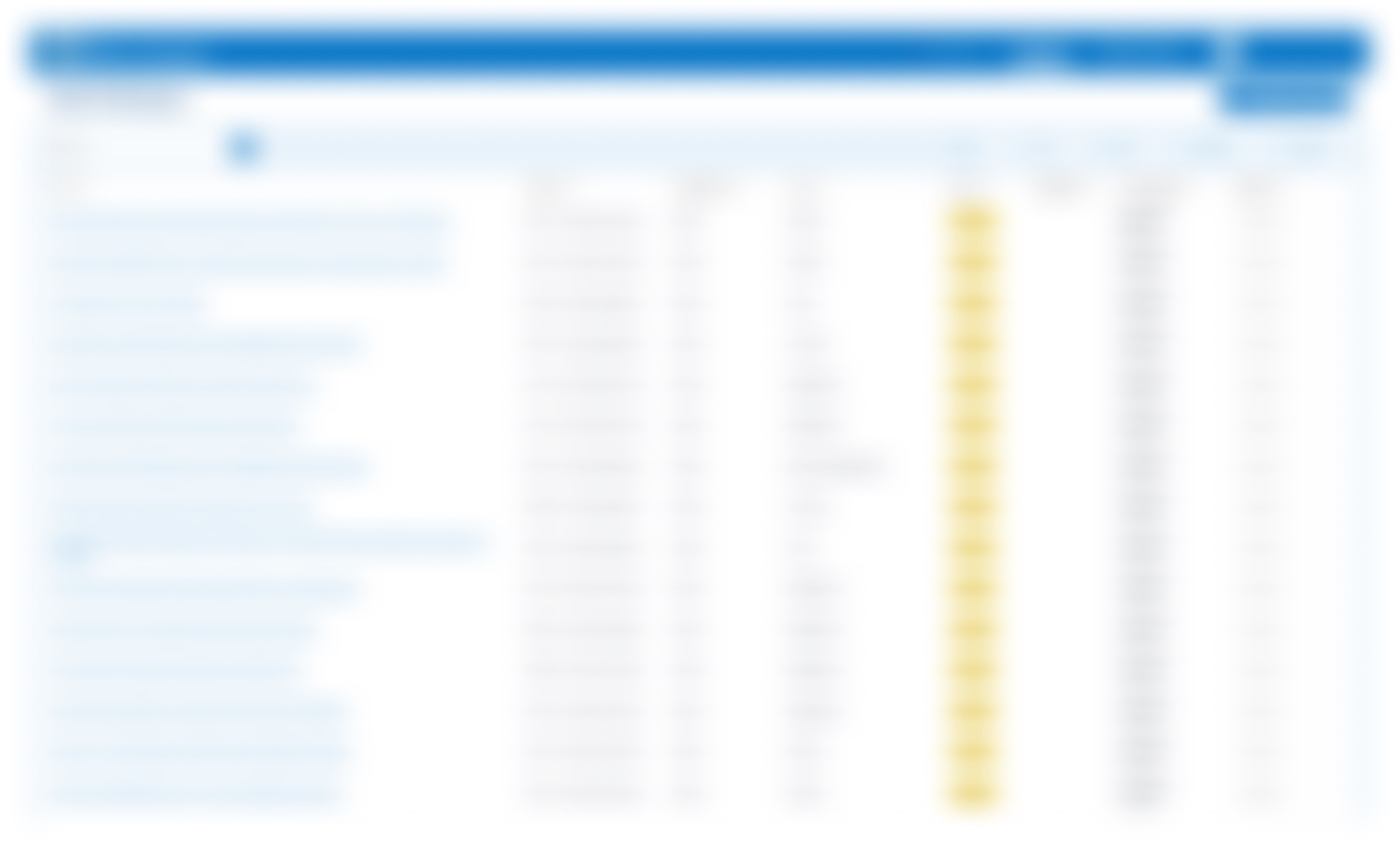Customer wizard experience, blurred for privacy